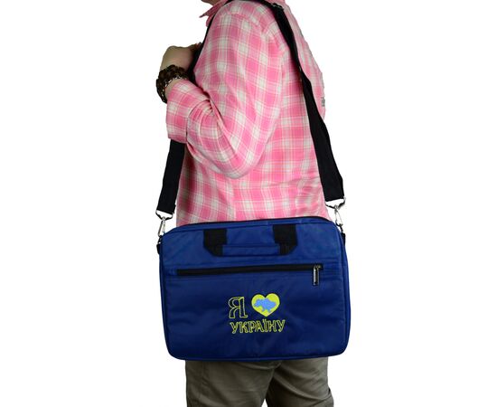 Сумка для ноутбука Porto 13.3'' PN13DB LoveUkraine DarkBlue (PN13DB_LoveUkr), изображение 7 Сумка для ноутбука Porto 13.3'' PN13DB LoveUkraine DarkBlue (PN13DB_LoveUkr), изображение 7