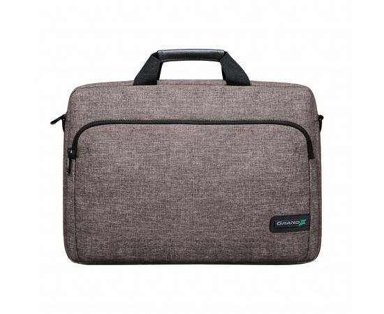 Сумка для ноутбука Grand-X 14'' SB-148 soft pocket Brown (SB-148B), изображение 2 Сумка для ноутбука Grand-X 14'' SB-148 soft pocket Brown (SB-148B), изображение 2