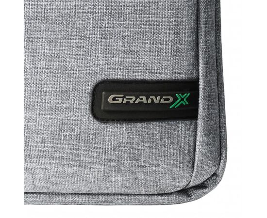 Сумка для ноутбука Grand-X 14'' SB-148 soft pocket Grey (SB-148G), изображение 7 Сумка для ноутбука Grand-X 14'' SB-148 soft pocket Grey (SB-148G), изображение 7