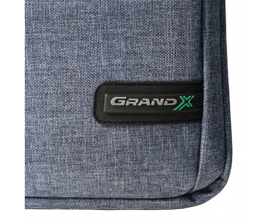 Сумка для ноутбука Grand-X 14'' SB-148 soft pocket Blue Gray (SB-148J), изображение 7 Сумка для ноутбука Grand-X 14'' SB-148 soft pocket Blue Gray (SB-148J), изображение 7