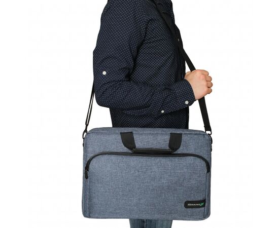 Сумка для ноутбука Grand-X 14'' SB-148 soft pocket Blue Gray (SB-148J), изображение 9 Сумка для ноутбука Grand-X 14'' SB-148 soft pocket Blue Gray (SB-148J), изображение 9