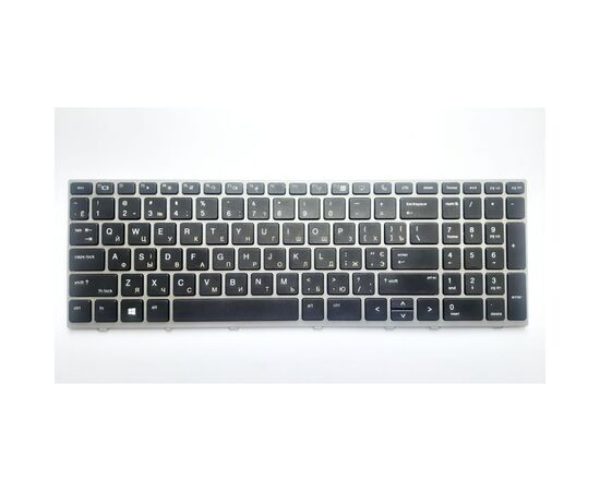 Клавіатура ноутбука HP EliteBook 850 G5, 755 G5, ZBook 15u G5 черная с серебр UA (A46196)