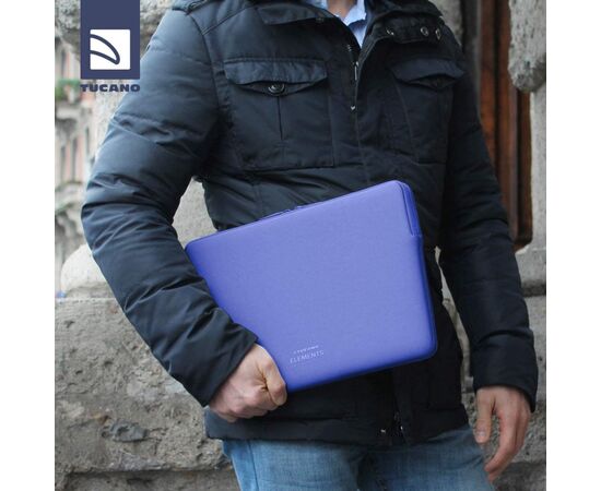 Чехол для ноутбука Tucano 13" New Elements MB (Blue) (BF-E-MBA13-B), изображение 8 Чехол для ноутбука Tucano 13" New Elements MB (Blue) (BF-E-MBA13-B), изображение 8