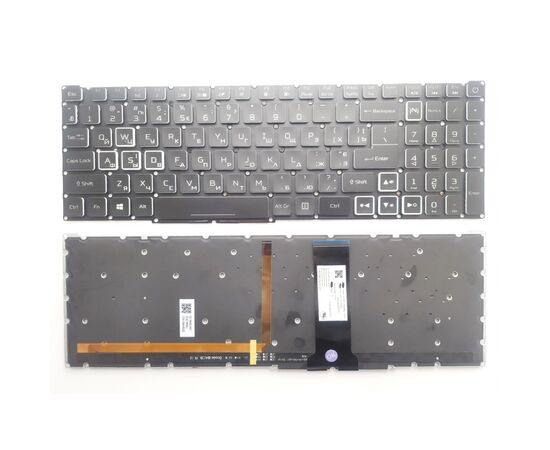 Клавиатура ноутбука Acer Nitro 4 AN515-43/AN515-54/AN517-51/AN715-51 черна з кольор п (A46212)