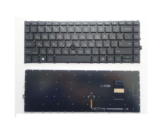 Клавіатура ноутбука HP EliteBook 745 G7/G8, 840 G7/G8 черна з ТП UA (A46209)