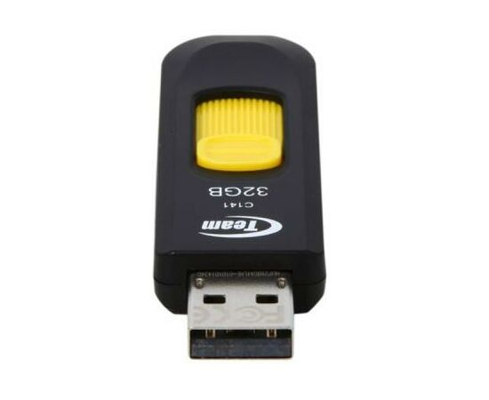 USB флеш накопитель Team 32GB Team C141 Yellow USB 2.0 (TC14132GY01), изображение 4 USB флеш накопитель Team 32GB Team C141 Yellow USB 2.0 (TC14132GY01), изображение 4