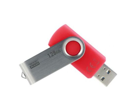 USB флеш накопитель Goodram 128GB UTS3 Twister Red USB 3.0 (UTS3-1280R0R11), изображение 2 USB флеш накопитель Goodram 128GB UTS3 Twister Red USB 3.0 (UTS3-1280R0R11), изображение 2