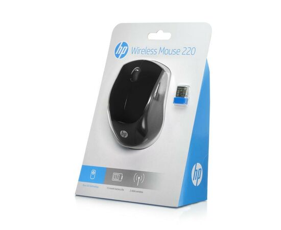 Мышка HP 220 Black (3FV66AA), изображение 4 Мышка HP 220 Black (3FV66AA), изображение 4