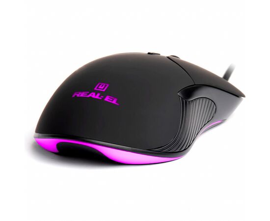 Мышка REAL-EL RM-295 USB Black, изображение 7 Мышка REAL-EL RM-295 USB Black, изображение 7