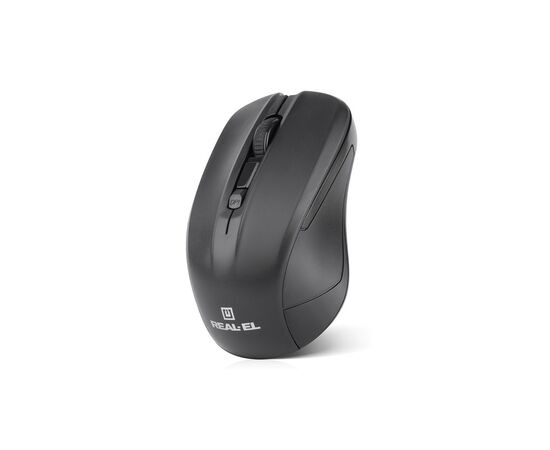 Мышка REAL-EL RM-307 Wireless Black, изображение 7 Мышка REAL-EL RM-307 Wireless Black, изображение 7