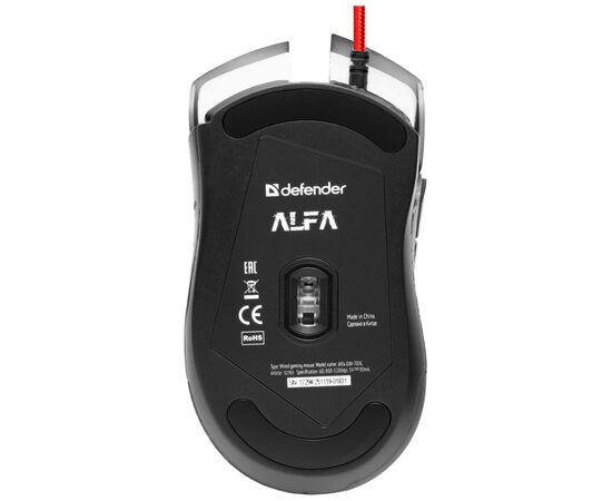 Мышка Defender Alfa GM-703L Black (52703), изображение 5 Мышка Defender Alfa GM-703L Black (52703), изображение 5
