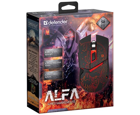 Мышка Defender Alfa GM-703L Black (52703), изображение 6 Мышка Defender Alfa GM-703L Black (52703), изображение 6