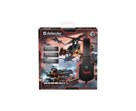 Наушники Defender Warhead G-320 Black-Red (64033), изображение 6