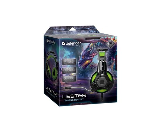 Навушники Defender Lester Black-Green (64543), зображення 7