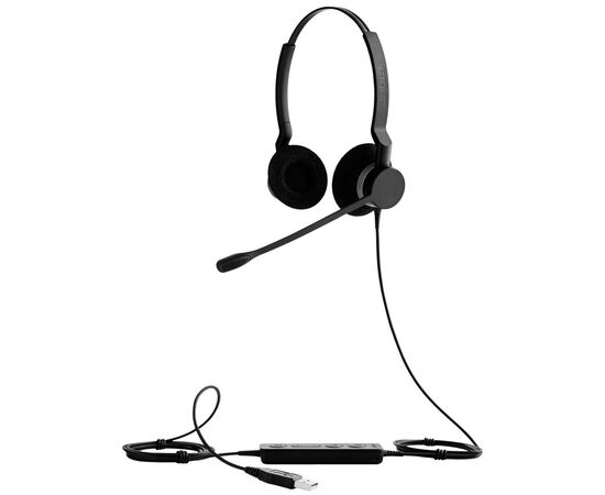 Наушники Jabra BIZ 2300 Duo MS USB (2399-823-109), изображение 2 Наушники Jabra BIZ 2300 Duo MS USB (2399-823-109), изображение 2