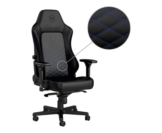 Кресло игровое Noblechairs Hero Black/Blue (NBL-HRO-PU-BBL), изображение 5 Кресло игровое Noblechairs Hero Black/Blue (NBL-HRO-PU-BBL), изображение 5