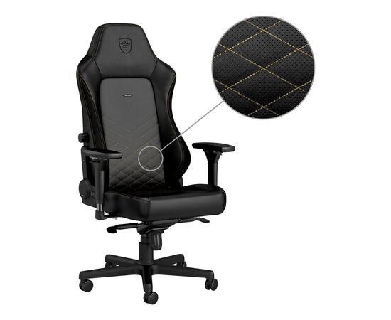 Крісло ігрове Noblechairs Hero Black/Gold (NBL-HRO-PU-GOL), зображення 5 Крісло ігрове Noblechairs Hero Black/Gold (NBL-HRO-PU-GOL), зображення 5