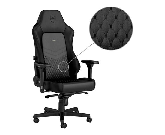 Кресло игровое Noblechairs Hero Real Leather Black (NBL-HRO-RL-BLA), изображение 5 Кресло игровое Noblechairs Hero Real Leather Black (NBL-HRO-RL-BLA), изображение 5