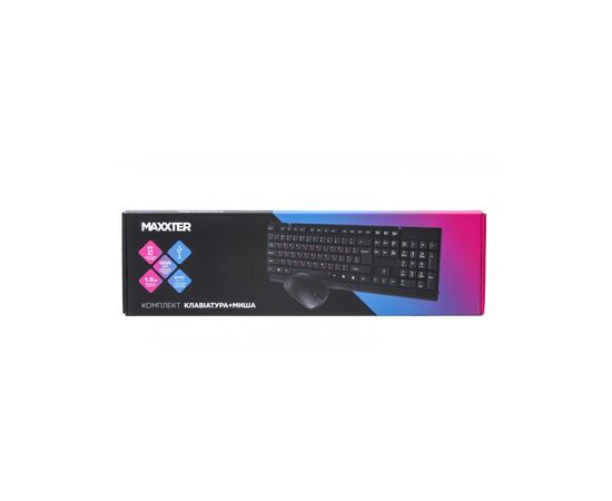 Комплект Maxxter KMS-CM-01-UA USB Black (KMS-CM-01-UA), изображение 5 Комплект Maxxter KMS-CM-01-UA USB Black (KMS-CM-01-UA), изображение 5