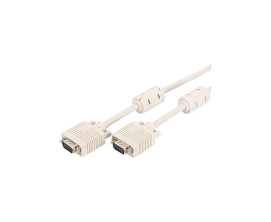Кабель мультимедійний VGA 5.0m 2xferrite Digitus (AK-310103-050-E)