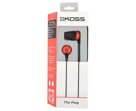 Наушники Koss The Plug Red (194803.101), изображение 3 Наушники Koss The Plug Red (194803.101), изображение 3