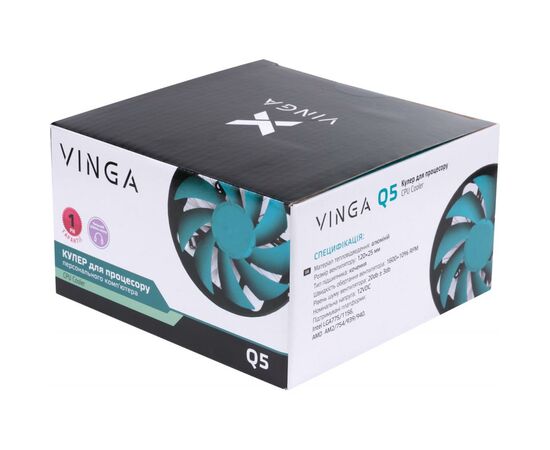 Кулер для процессора Vinga Q5, изображение 9 Кулер для процессора Vinga Q5, изображение 9
