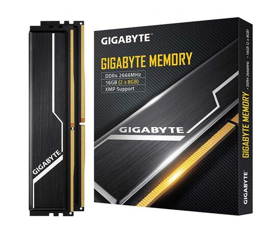 Модуль памяти для компьютера DDR4 16GB (2x8GB) 2666 MHz Timing GIGABYTE (GP-GR26C16S8K2HU416), изображение 4 Модуль памяти для компьютера DDR4 16GB (2x8GB) 2666 MHz Timing GIGABYTE (GP-GR26C16S8K2HU416), изображение 4