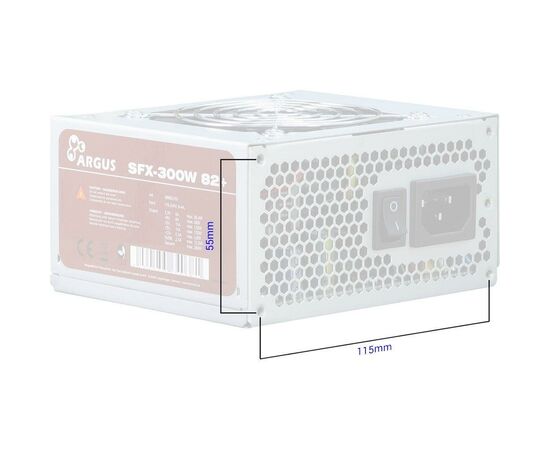 Блок питания Inter-Tech 300W (SFX-300W 82+), изображение 3 Блок питания Inter-Tech 300W (SFX-300W 82+), изображение 3