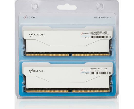 Модуль пам'яті для комп'ютера DDR4 32GB (2x16GB) 3600 MHz RGB X2 Series White eXceleram (ERX2W432369CD), зображення 3 Модуль пам'яті для комп'ютера DDR4 32GB (2x16GB) 3600 MHz RGB X2 Series White eXceleram (ERX2W432369CD), зображення 3