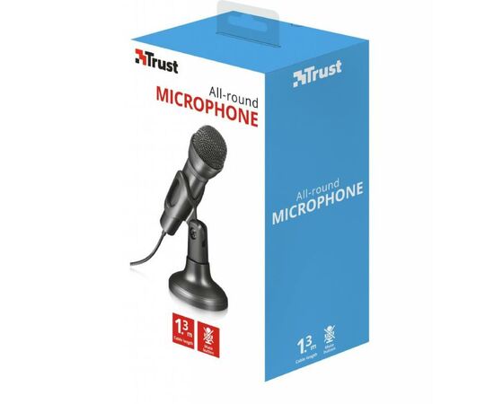 Мікрофон Trust All-round Microphone 3.5mm Black (22462), зображення 6 Мікрофон Trust All-round Microphone 3.5mm Black (22462), зображення 6