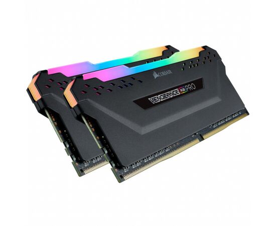 Модуль пам'яті для комп'ютера DDR4 16GB (2x8GB) 3600 MHz Vengeance RGB Pro Black Corsair (CMW16GX4M2D3600C18), зображення 2 Модуль пам'яті для комп'ютера DDR4 16GB (2x8GB) 3600 MHz Vengeance RGB Pro Black Corsair (CMW16GX4M2D3600C18), зображення 2