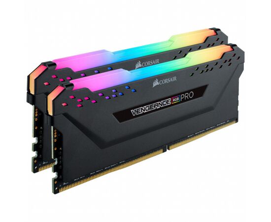 Модуль пам'яті для комп'ютера DDR4 16GB (2x8GB) 3600 MHz Vengeance RGB Pro Black Corsair (CMW16GX4M2D3600C18), зображення 3 Модуль пам'яті для комп'ютера DDR4 16GB (2x8GB) 3600 MHz Vengeance RGB Pro Black Corsair (CMW16GX4M2D3600C18), зображення 3