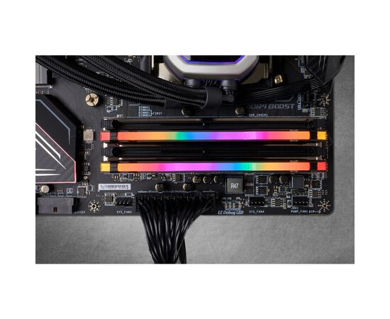 Модуль пам'яті для комп'ютера DDR4 16GB (2x8GB) 3600 MHz Vengeance RGB Pro Black Corsair (CMW16GX4M2D3600C18), зображення 5 Модуль пам'яті для комп'ютера DDR4 16GB (2x8GB) 3600 MHz Vengeance RGB Pro Black Corsair (CMW16GX4M2D3600C18), зображення 5