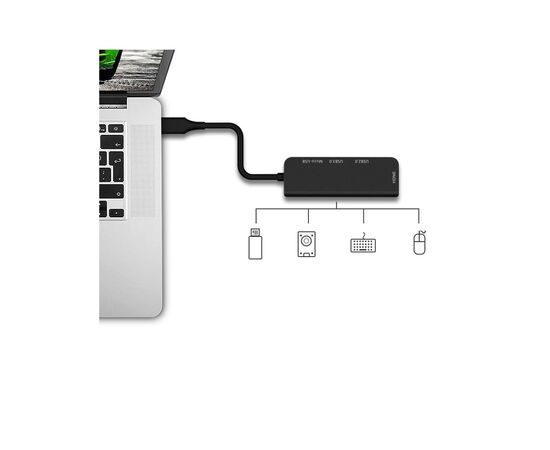 Концентратор XoKo AC-400 Type-C to HDMI+USB 3.0+USB 2.0+Micro USB (XK-AC-400), изображение 2 Концентратор XoKo AC-400 Type-C to HDMI+USB 3.0+USB 2.0+Micro USB (XK-AC-400), изображение 2