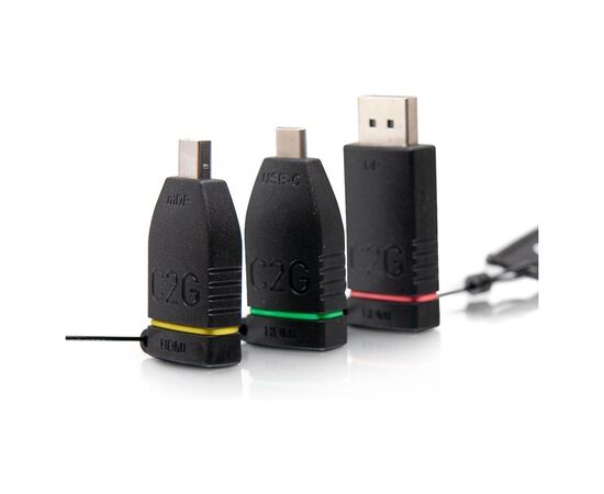 Перехідник C2G Retractable Ring HDMI to mini DP DP USB-C (CG84270), зображення 2 Перехідник C2G Retractable Ring HDMI to mini DP DP USB-C (CG84270), зображення 2