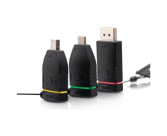 Перехідник C2G Retractable Ring HDMI to mini DP DP USB-C (CG84269), зображення 2 Перехідник C2G Retractable Ring HDMI to mini DP DP USB-C (CG84269), зображення 2