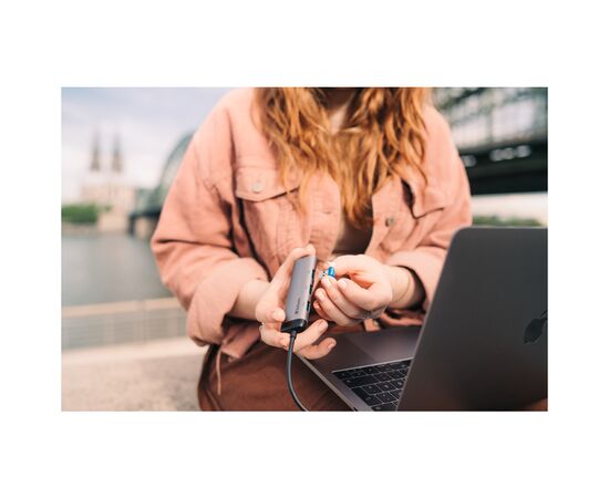 Концентратор Verbatim USB Type-C MP Hub 4 x USB 3.2 G1 (49147), зображення 5 Концентратор Verbatim USB Type-C MP Hub 4 x USB 3.2 G1 (49147), зображення 5