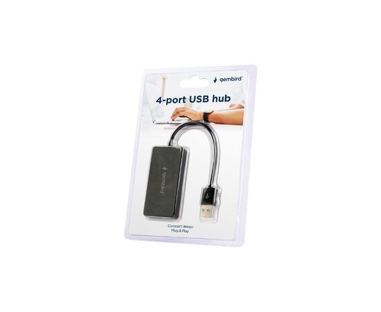 Концентратор Gembird USB 2.0 х 4 (UHB-U2P4-04), изображение 2 Концентратор Gembird USB 2.0 х 4 (UHB-U2P4-04), изображение 2