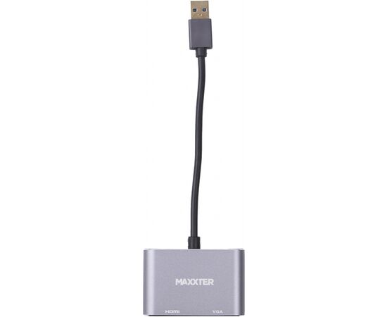 Переходник Maxxter USB to HDMI/VGA (V-AM-HDMI-VGA), изображение 3 Переходник Maxxter USB to HDMI/VGA (V-AM-HDMI-VGA), изображение 3