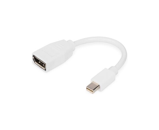 Переходник mini DP to DP, M/F, 0.15m, white Digitus (DB-340405-001-W)