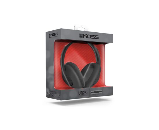 Наушники Koss UR23iK Over-Ear Mic Black (195083.101), изображение 2 Наушники Koss UR23iK Over-Ear Mic Black (195083.101), изображение 2