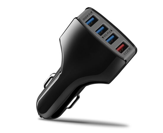 Зарядний пристрій XoKo CQC-400 4 USB Qualcom 3.0 7A Black (CQC-400-BK)