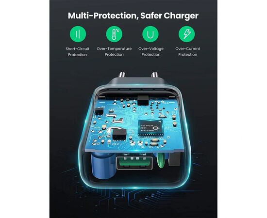Зарядное устройство Ugreen CD122 18W USB QC 3.0 Charger (Black) (70273), изображение 2 Зарядное устройство Ugreen CD122 18W USB QC 3.0 Charger (Black) (70273), изображение 2