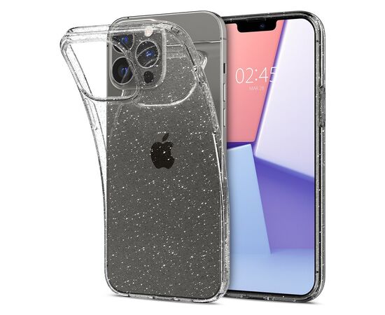 Чехол для моб. телефона Spigen Apple Iphone 13 Pro Max Liquid Crystal Glitter, Crystal Quar (ACS03198), изображение 3 Чехол для моб. телефона Spigen Apple Iphone 13 Pro Max Liquid Crystal Glitter, Crystal Quar (ACS03198), изображение 3