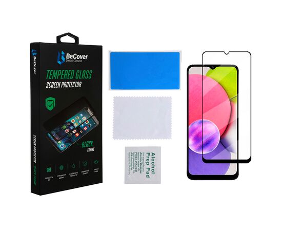 Стекло защитное BeCover Samsung Galaxy A03 Core SM-A032/ A03 SM-A035 Black (707102), изображение 4 Стекло защитное BeCover Samsung Galaxy A03 Core SM-A032/ A03 SM-A035 Black (707102), изображение 4