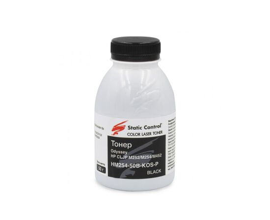 Тонер HP CLJP M252/M254/M452 50г black, фасовка Static Control (HM254-50B-KOS-P)