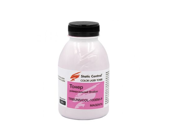 Тонер Brother 100г magenta, фасовка Static Control (TRBUNIVCOL-100BM-P)