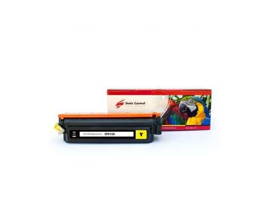 Картридж Static Control HP CF412X (410X), Canon 046H yellow Parrot (002-01-LF412X)