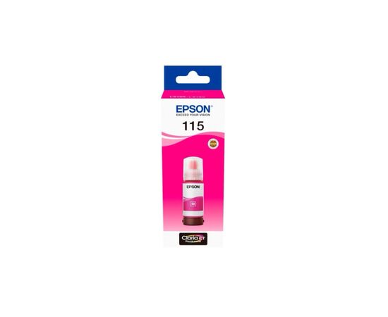 Контейнер з чорнилом Epson 115 EcoTank Magenta (C13T07D34A)