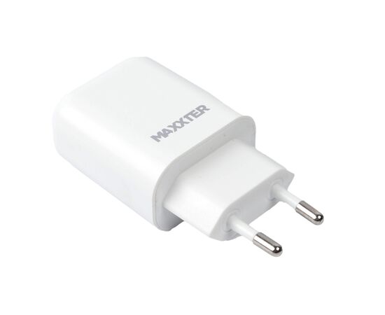 Зарядное устройство Maxxter 1 USB + cable Type-C (WC-QC-AtC-01), изображение 2 Зарядное устройство Maxxter 1 USB + cable Type-C (WC-QC-AtC-01), изображение 2
